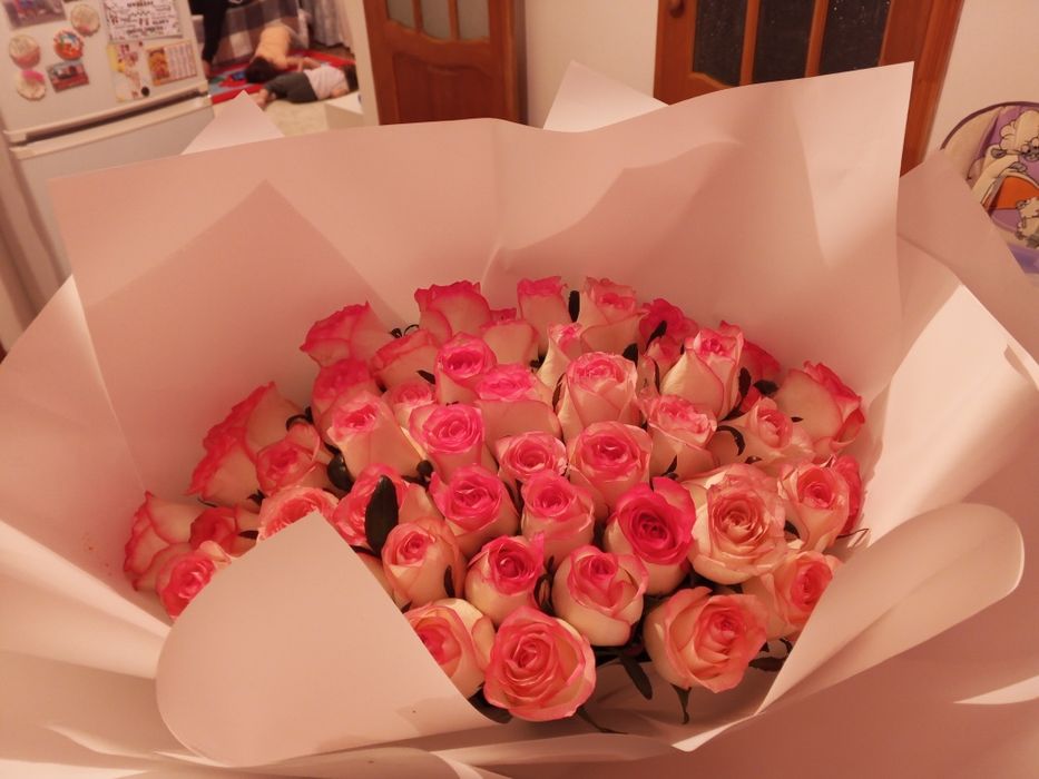 Цветы. Роза 51 штук