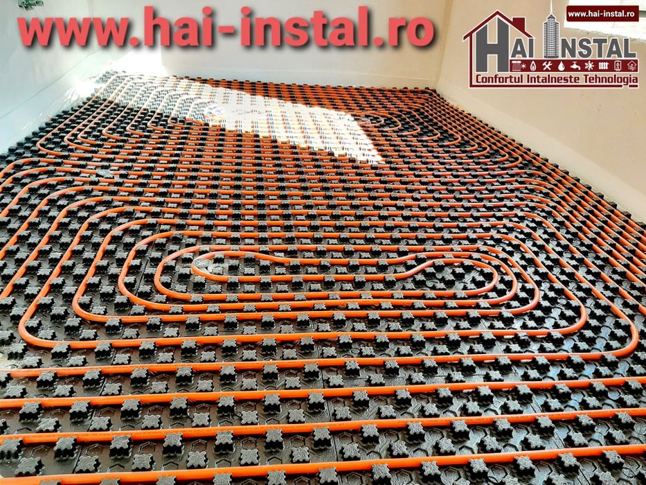 Incalzire in pardoseala sistem complet materiale si manopera instalare