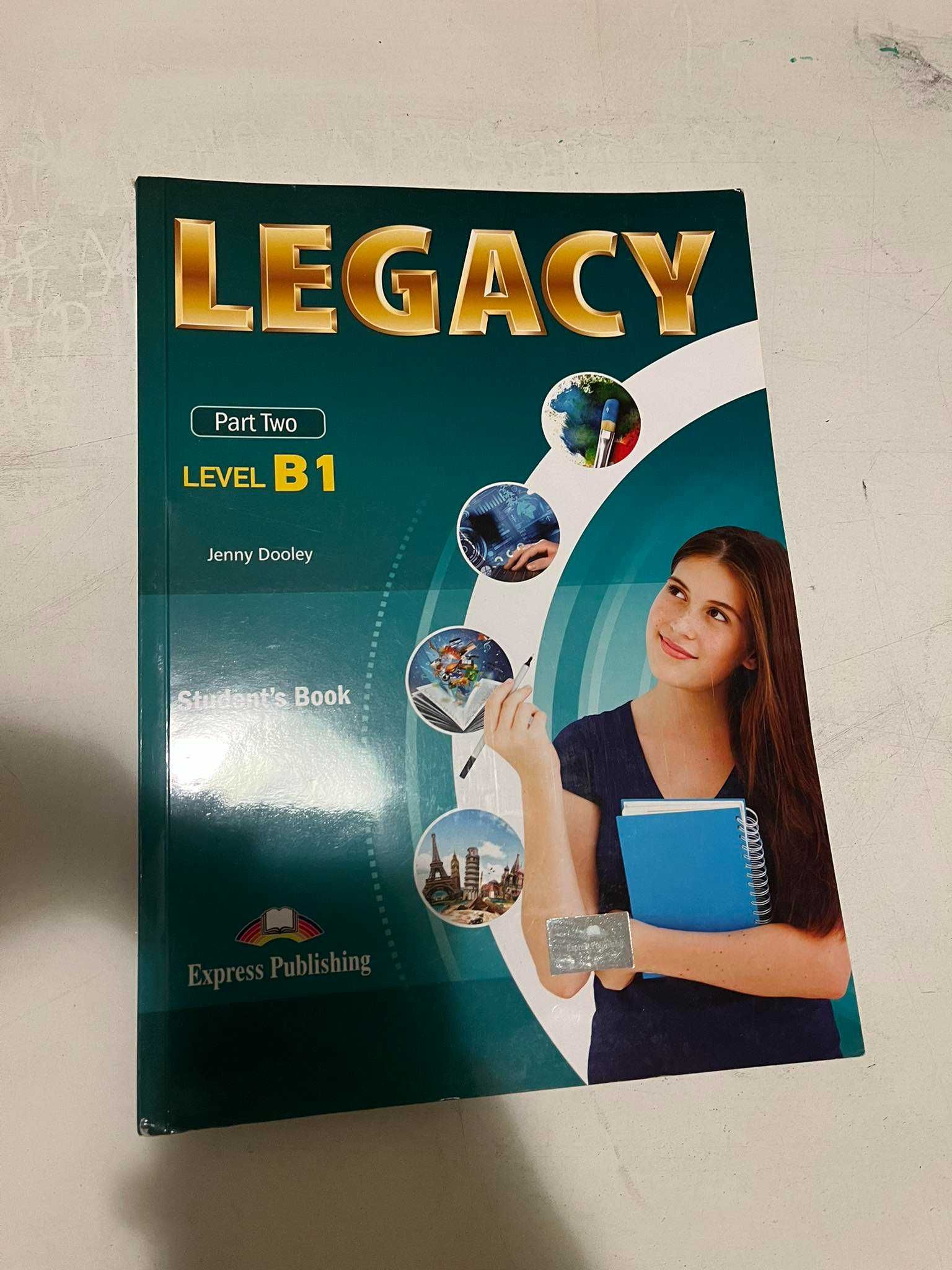 Учебник и тетрадкa по английски език Legacy B1 Part Two