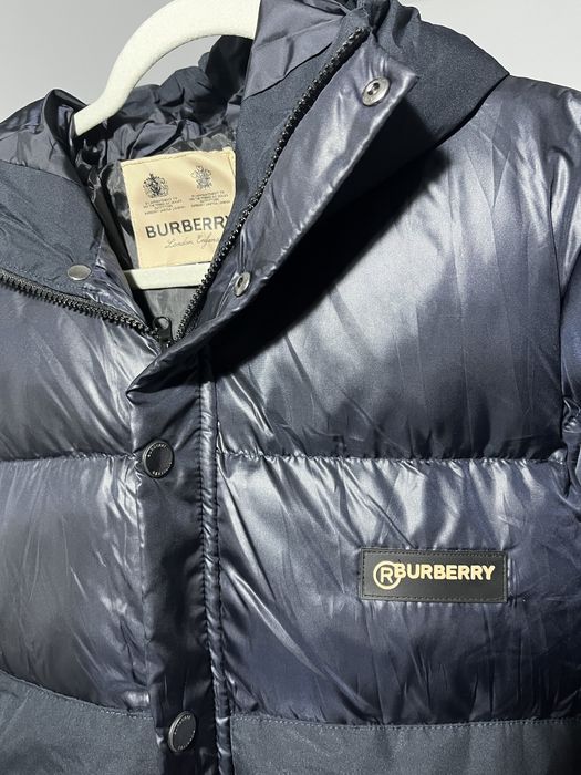 Geaca Burberry Premium albastra cu gluga