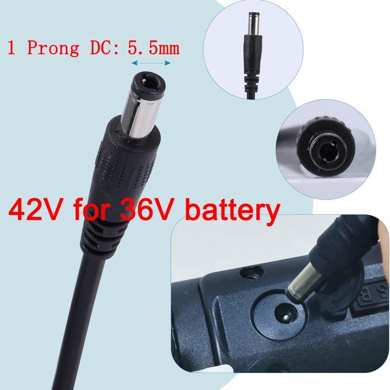 Зарядно 42v 2A 5mm за електрически тротинетки