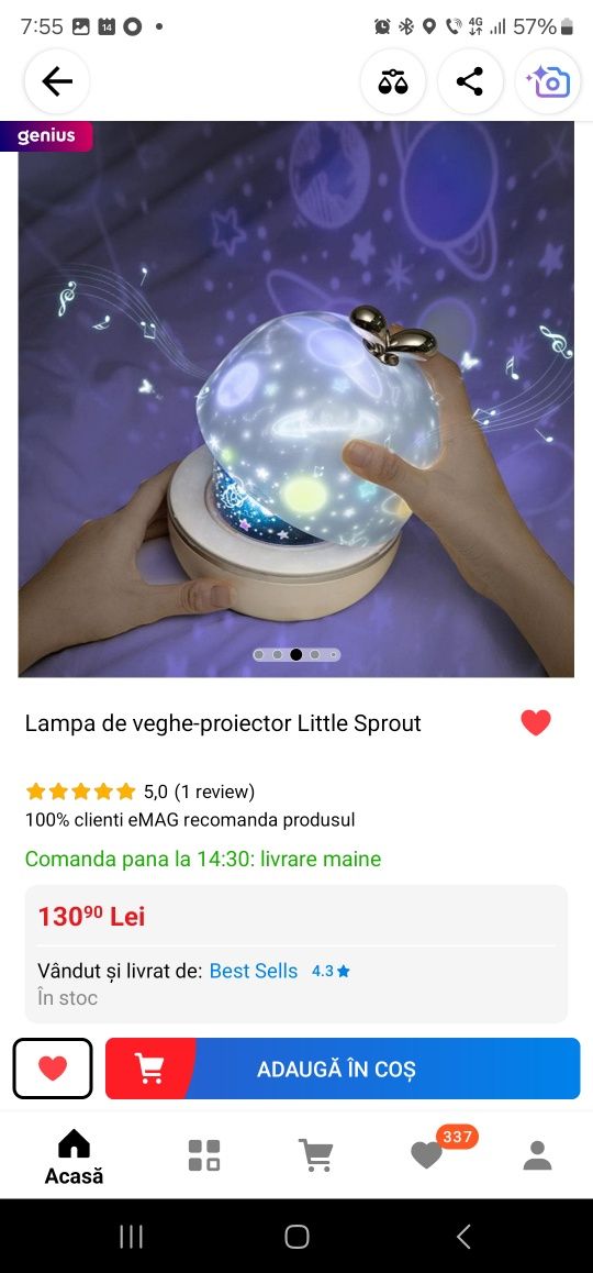Lampa veghe Little Sprouts