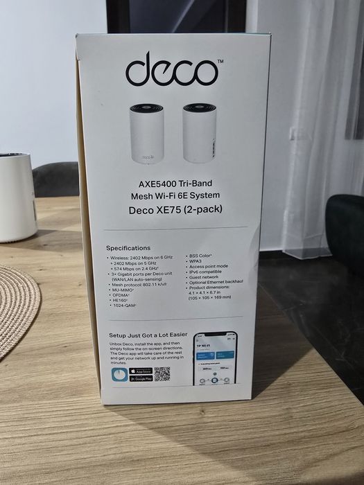 TP LINK DECO XE75 - Sistem Mesh WIFI 6E