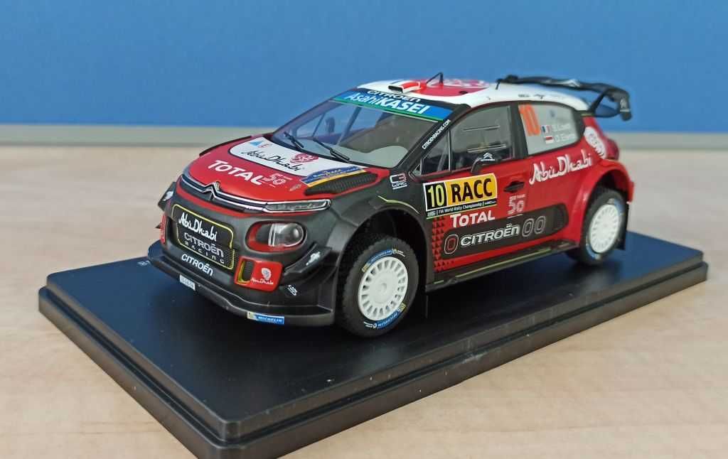 Macheta Citroen C3 WRC Loeb Rallye Catalunya 2018 - IXO/Hachette 1/24