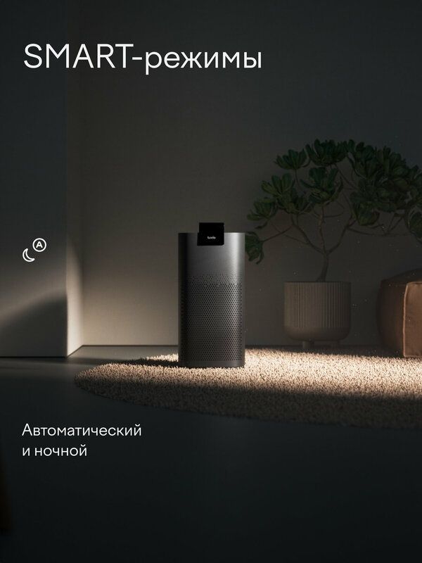Очиститель воздуха с Wi-Fi, ионизацией, без увлажнения Tuvio THP01DE