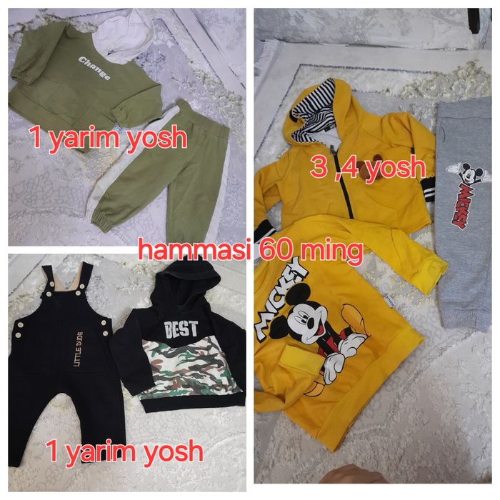 Detskiy planshet kiyimlar sotaman