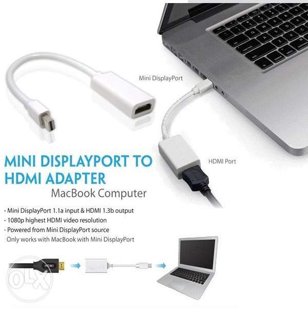 Adaptor Mini DisplayPort / thunderbolt la HDMI Macbook iMac Lenovo HP