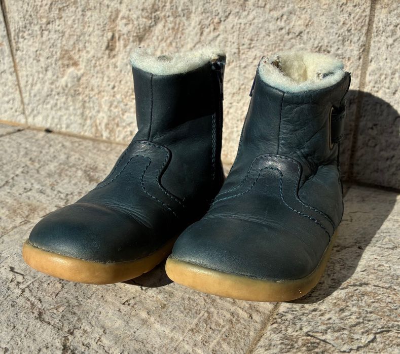 Топли зимни ботушки Bobux I-walk ест. кожа вълна за тесен нормален 23