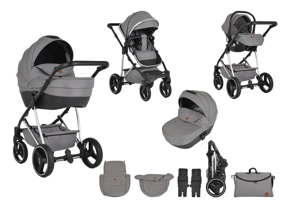 Комбинирана бебешка количка 3 в 1 Moni - Florence