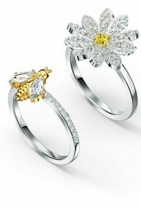 Inel Swarovski,dublu,autentic ,nou,superb