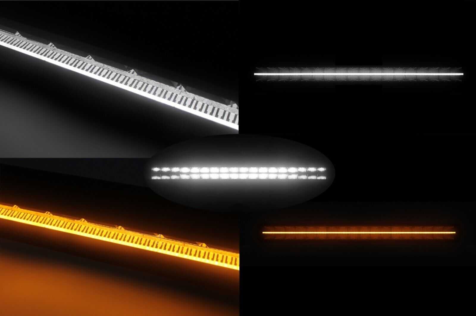 1бр ЛЕД БАР LED BAR с 3 ф-и SPOT бяла светлина+ DRL бяла и жълта 106см