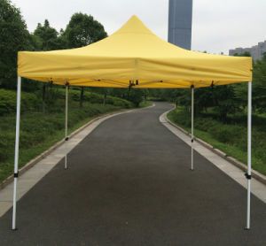 Cort pavilion pliabil 3×3 galben PREMIUM !!!