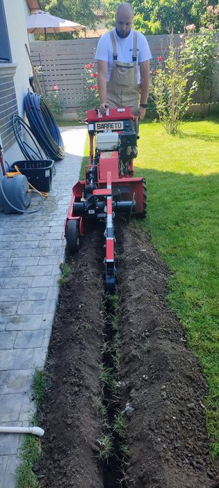 Săpăm șanțuri mecanizat cu trencher