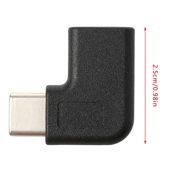 Adaptor USB-C tata - mama la 90 grade USB tip C laptop telefon tableta