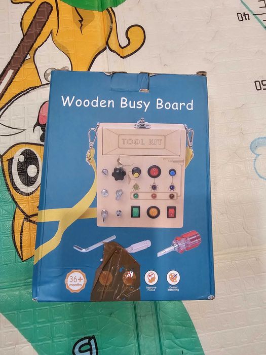 Дървен изиборд мини версия с инструменти