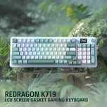 Redragon K719 Wireless Gasket Gaming Keyboard Jade Coud Noua, Cutie