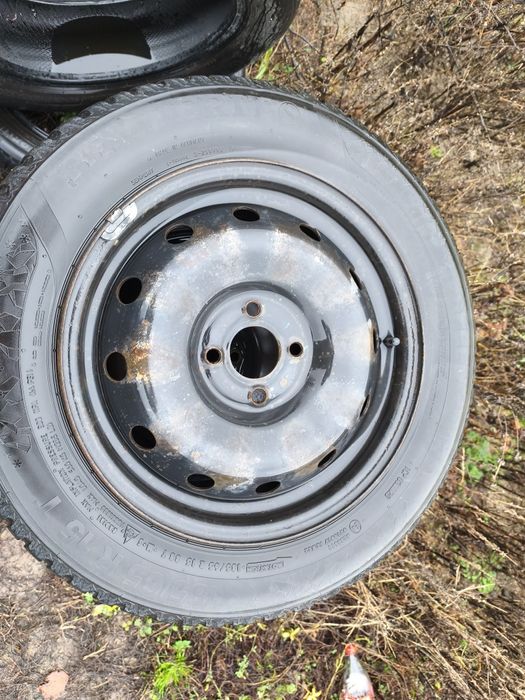 Roti Tabla + anvelope 185 65 15 ! M+S ! 4x100