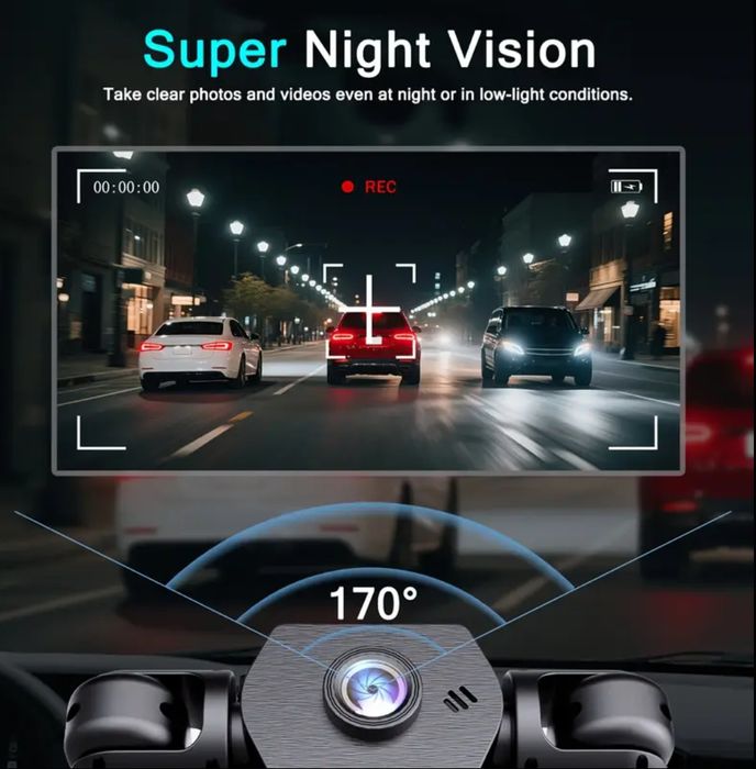 Camera de bord/Camera auto/Dash cam - 4 camere - NOU
