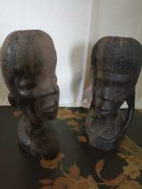 Статуэтки из чëрного африканского дерева