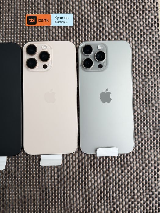 НОВ! *ЛИЗИНГ* iPhone 16 Pro Max 256Gb Black / Natural / Desert Titani