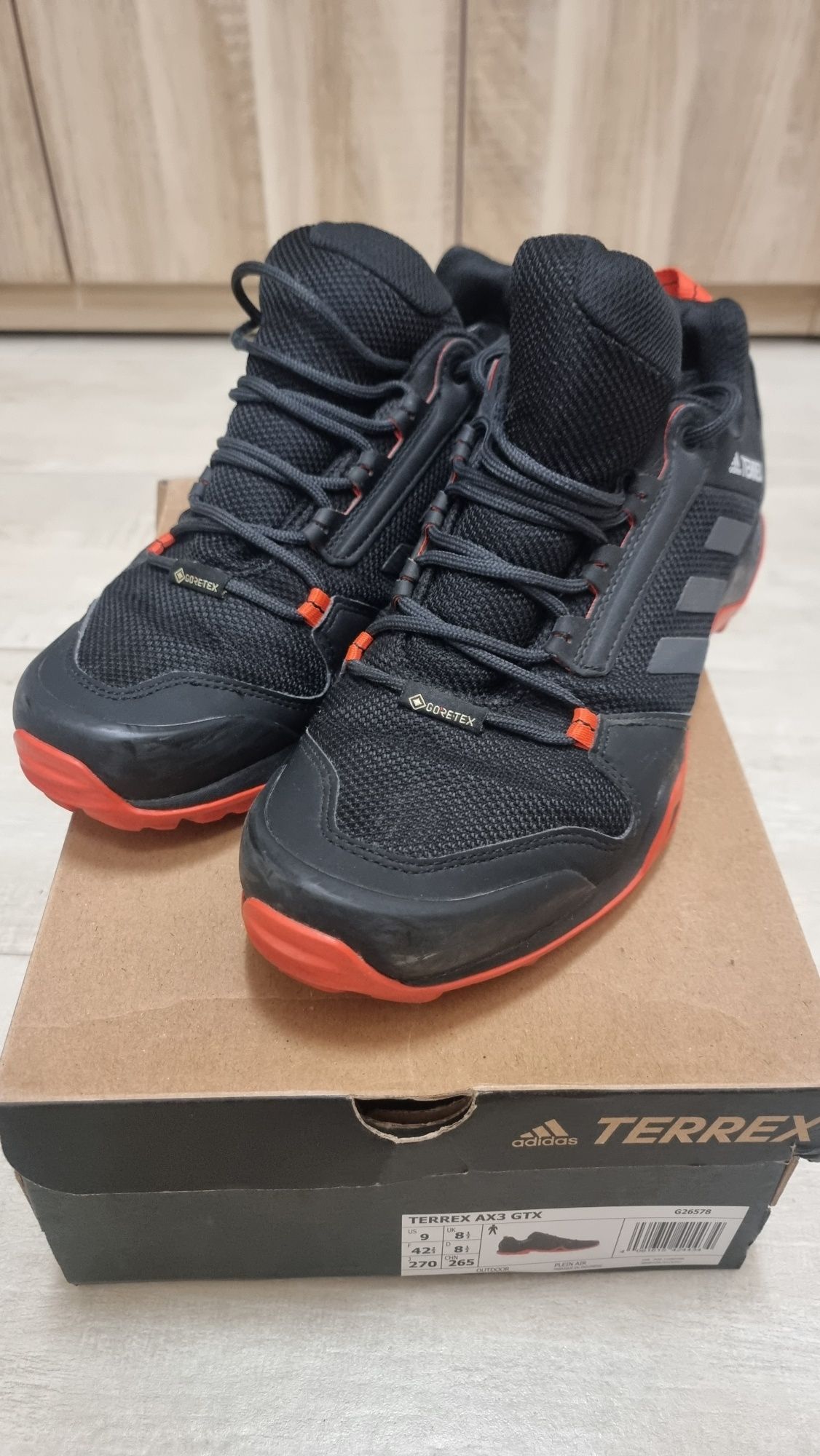 Маратонки Adidas Terrex AX3 GTX 42 и 2/3