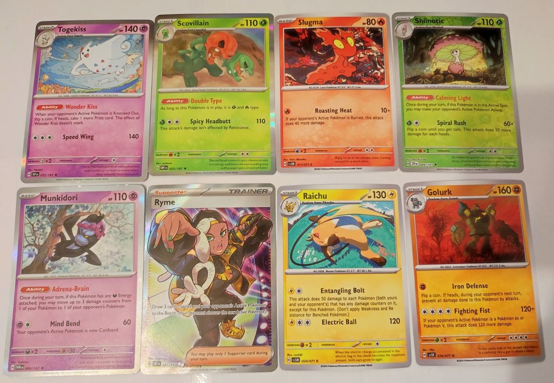 Set 73 Carduri Pokémon rare, stare foarte buna, ca NOI