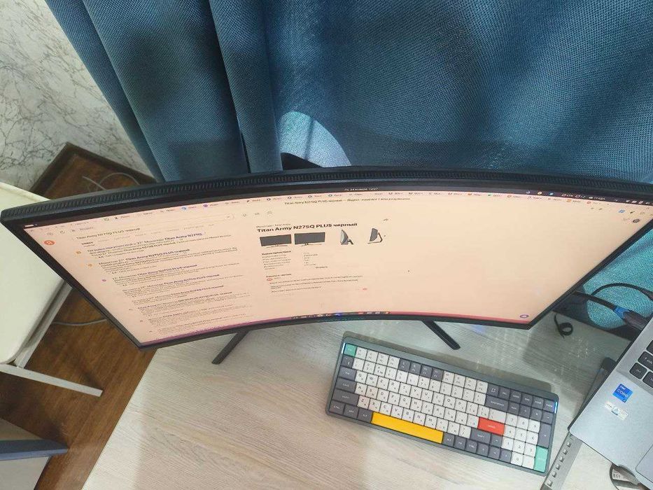 Монитор игровой 27 дюймов черный, 144Гц, 2560x1440