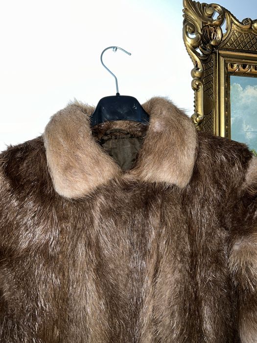 Blană naturală cu buzunare