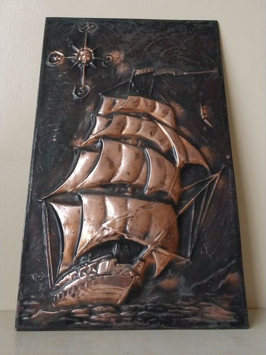 Чеканка Панно Парусник.Союзный.