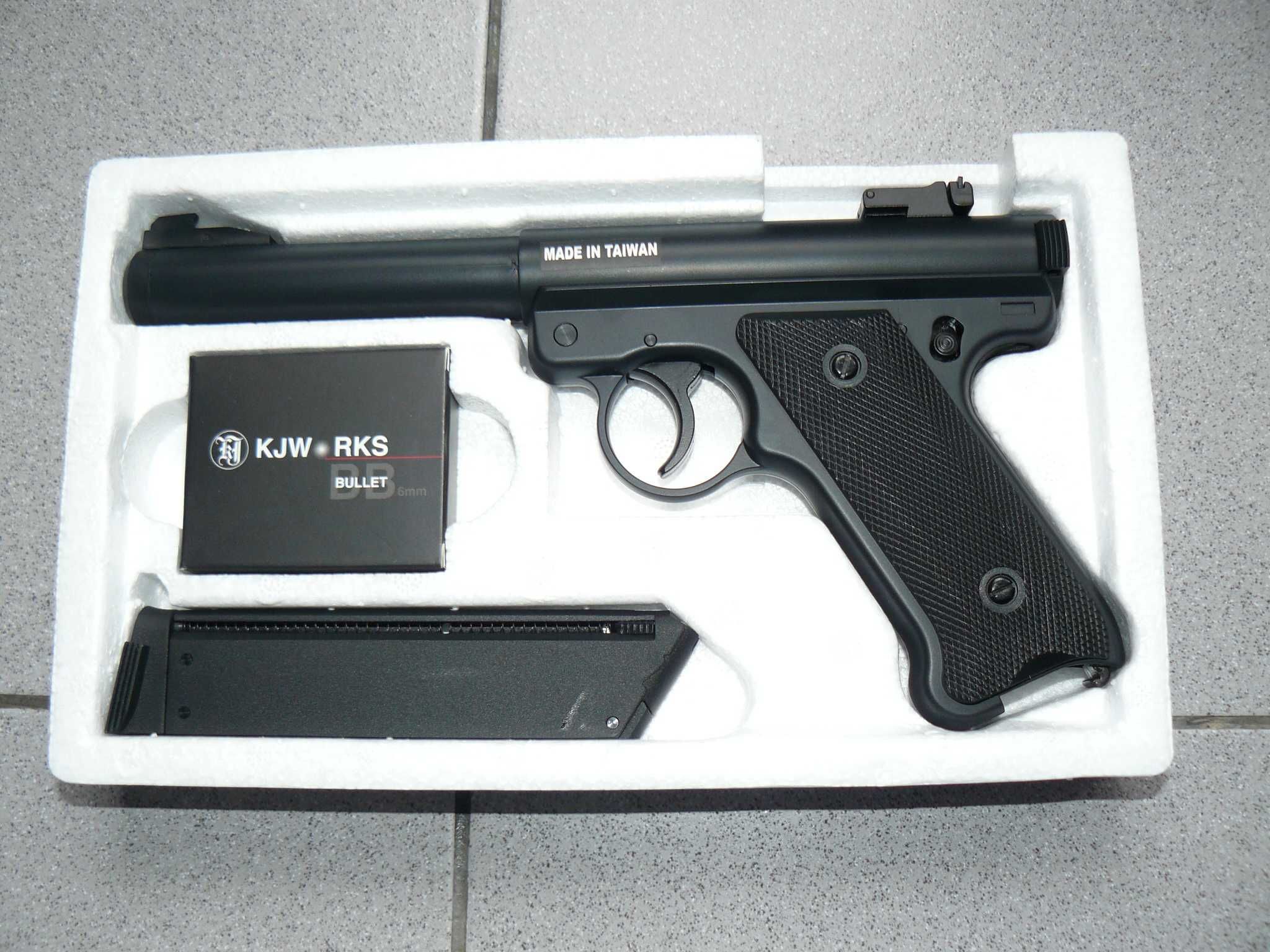 Pistol Airsoft Ruger MK1 Green Gas Produs KJW Nou In Cutie NBB