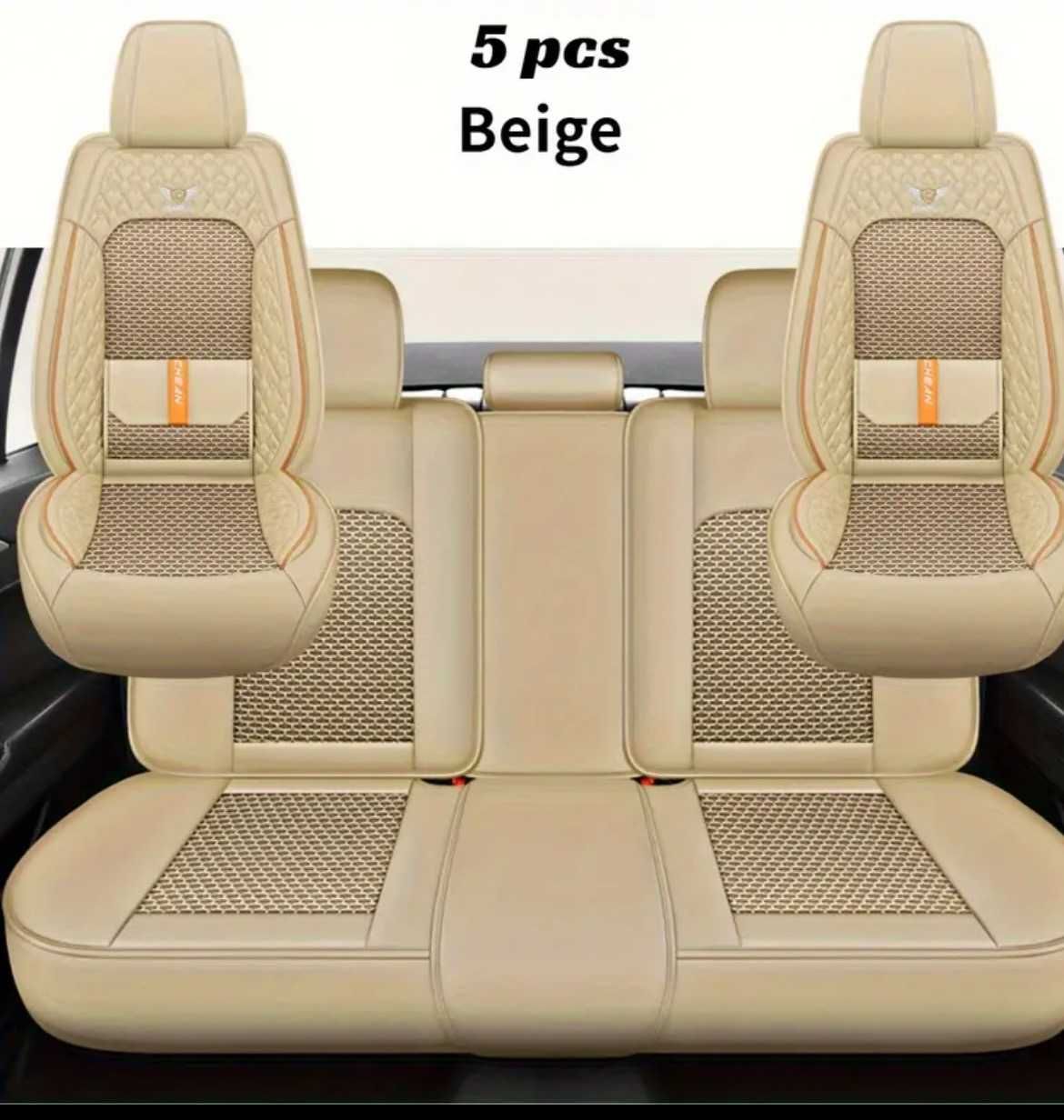 Комплект от 5 универсални луксозни  калъфа за автомобилни седалки.