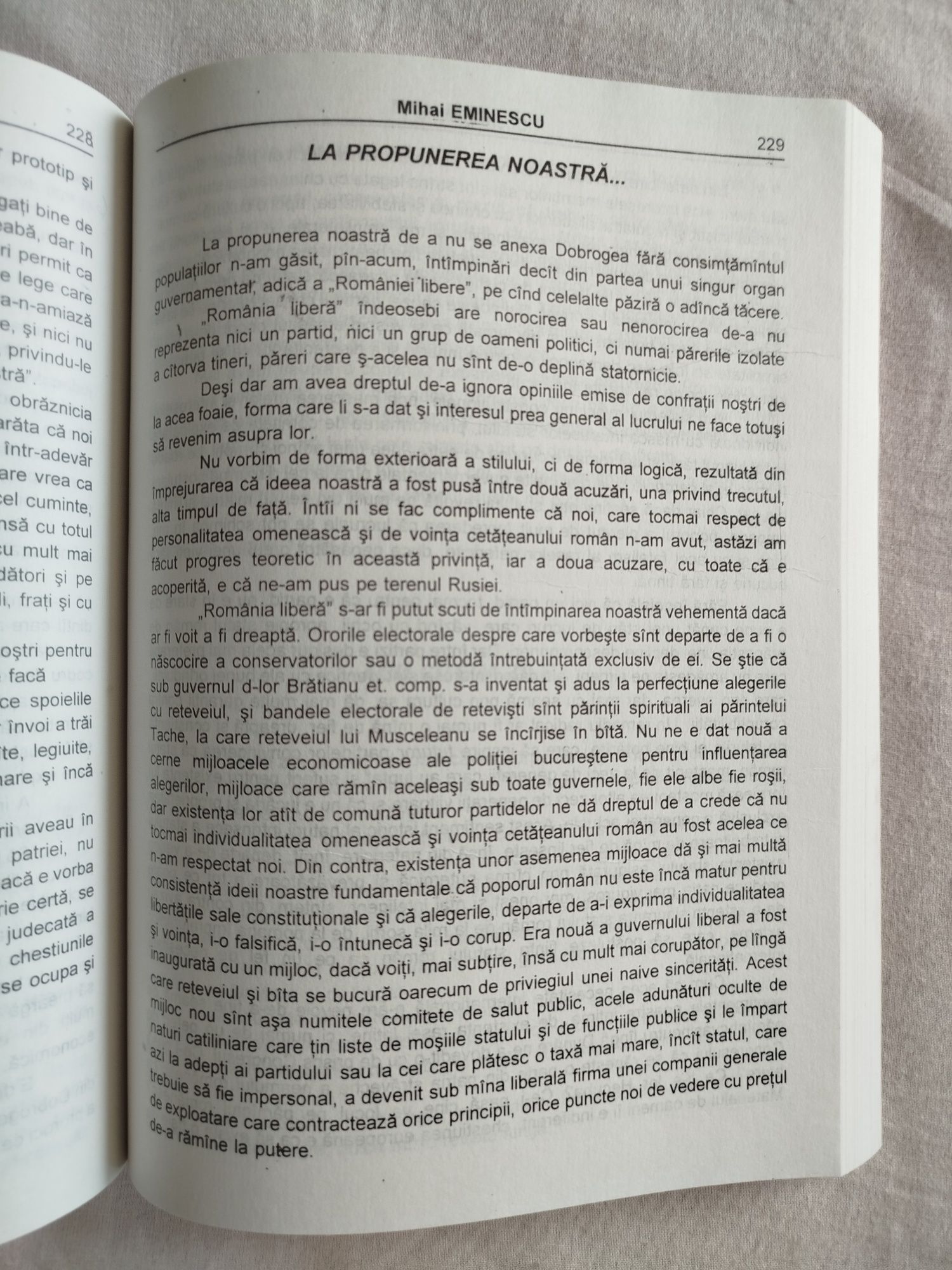 Opere politice - Eminescu