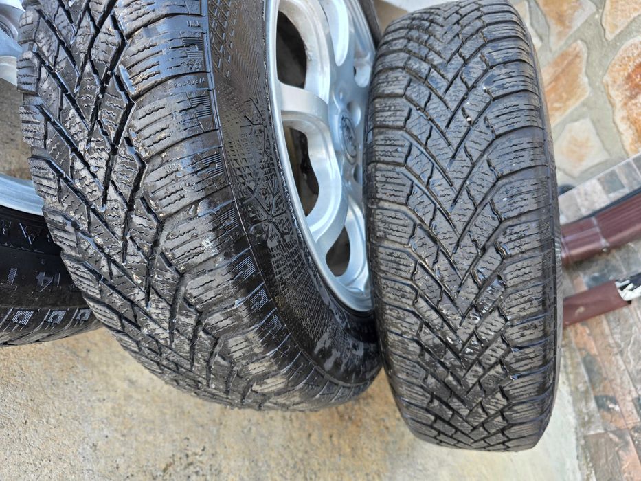 Джанти 14 цола с зимни гуми за vw up