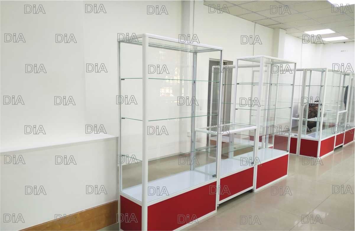 Профильные стеклянные витрины от завода-изготовителя alvi