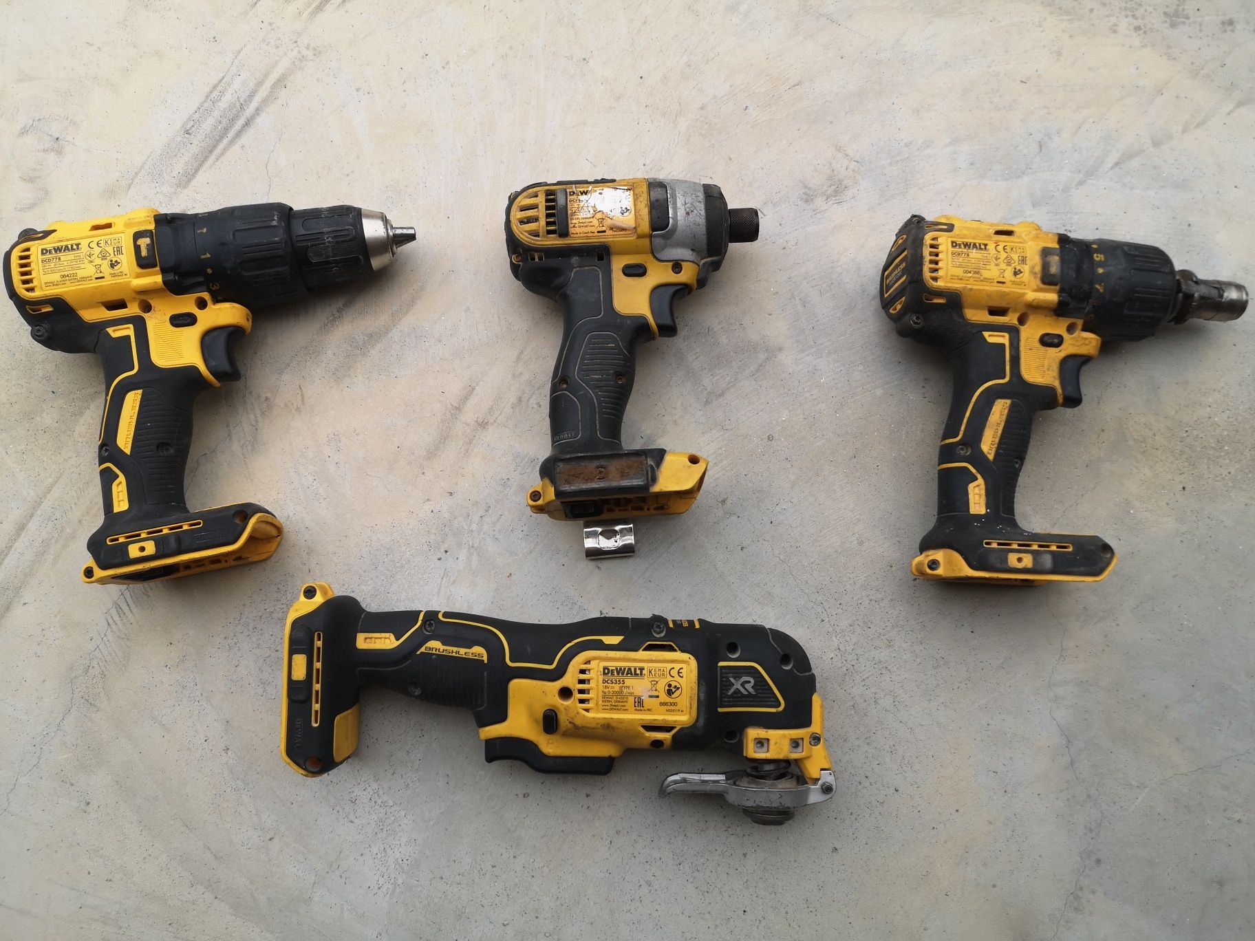 Dewalt 18v различни инструменти