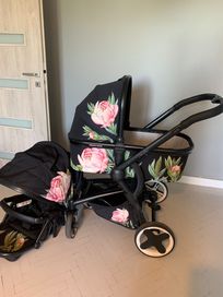Бебешка количка Kikka boo Tender Flower комбинирана 2 в 1