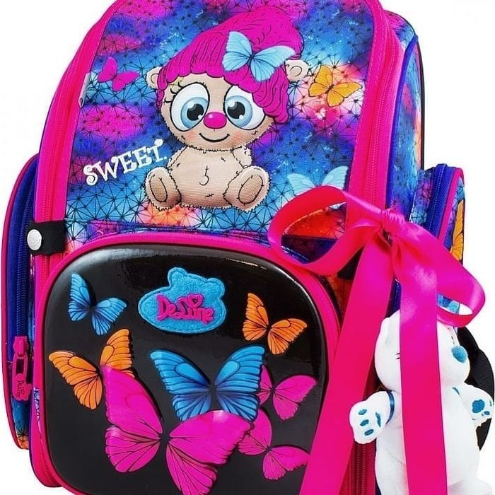 Красивый ранец, стильный рюкзак, для девочек, в школу, начальный класс