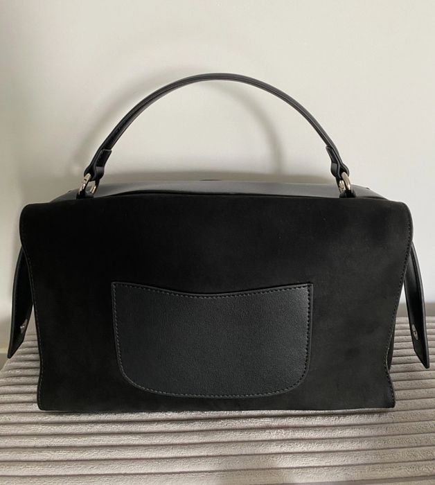 Geanta neagra piele
