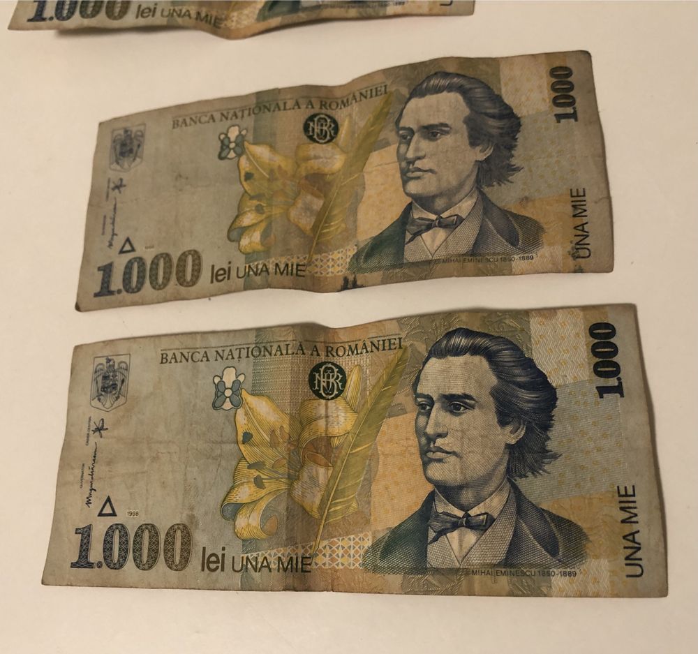 Bancnota 1.000 lei din 1998 cu Mihai Eminescu (transport gratuit)