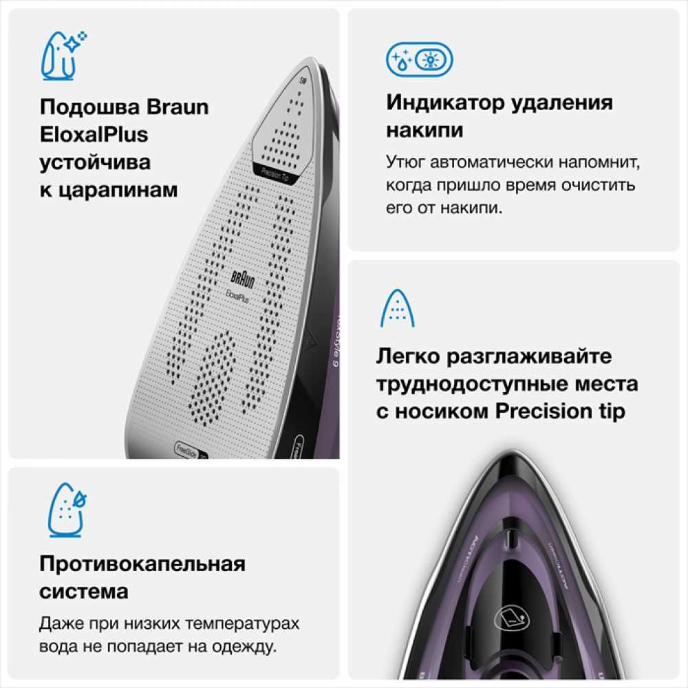 Паровой утюг Braun TexStyle 9 SI9661VI