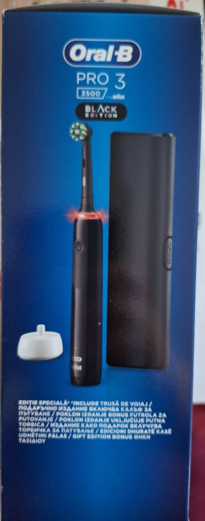 Periuta de dinti electrica Oral-B Pro 3 Cross Action, Curatare 3D, 3 p