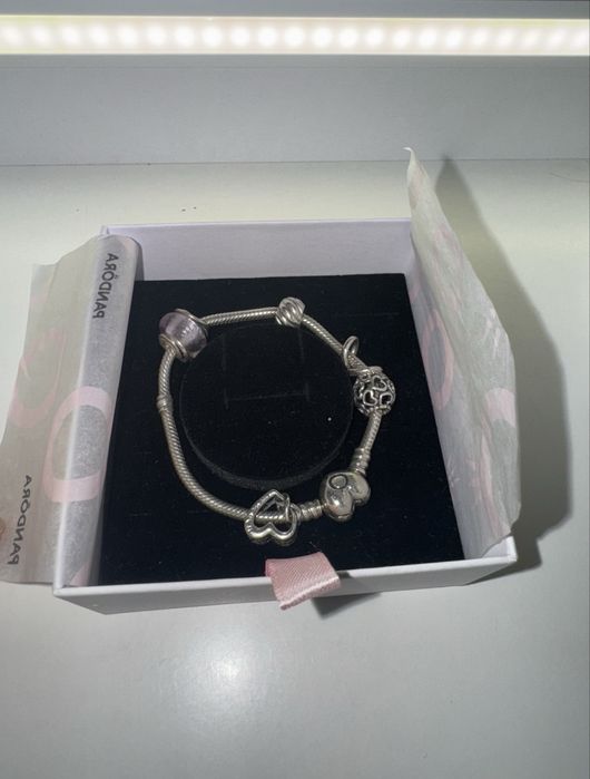 Гривна Пандора 17см с 5 талисмана