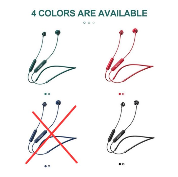 Casti neckband wireless bluetooth originale Lenovo