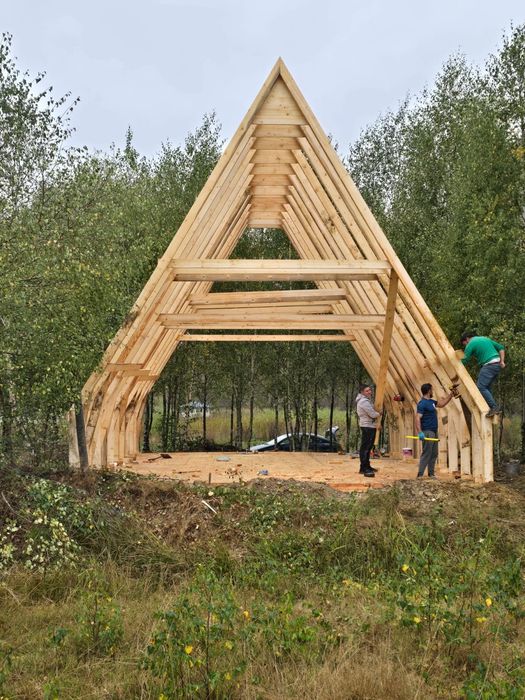 Case modulare din lemn sau din tevi  profile