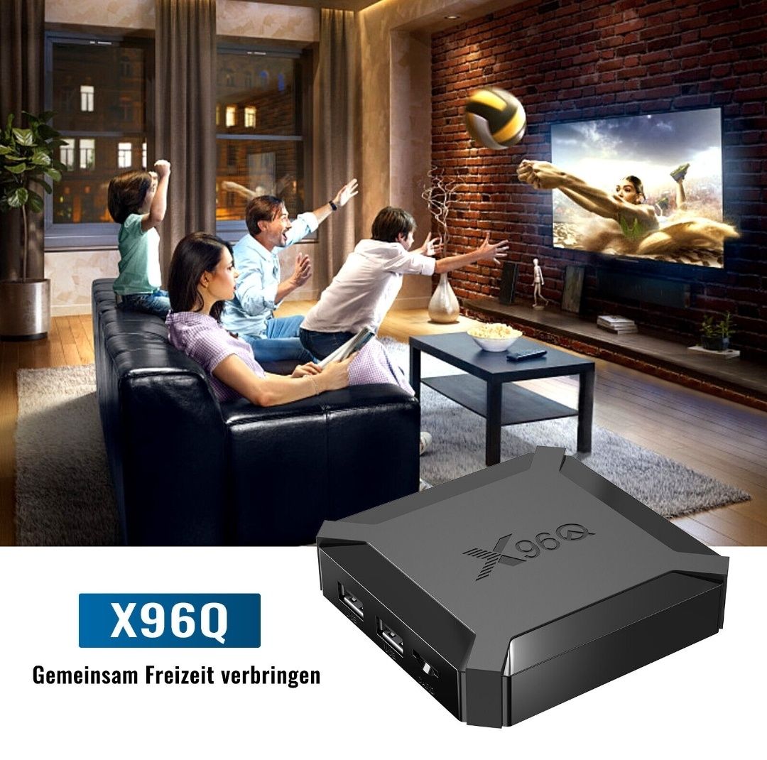 ТВ-приставка Смарт Android 10 Smart TV Box X96Q, 2 ГБ, 16 ГБ, 4К с HDR
