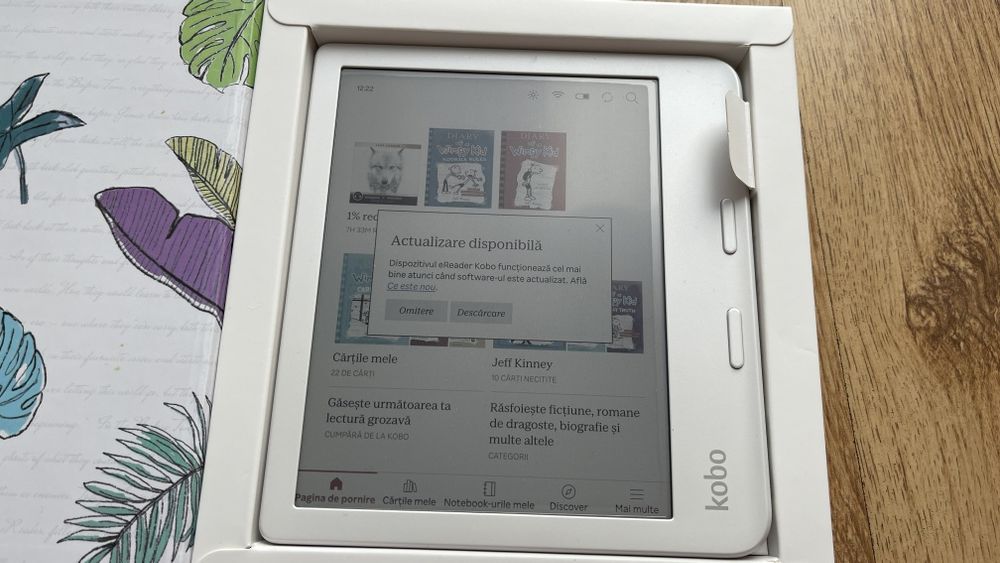 E-Book Reader Kobo Libra Colour 32gb Alb Ecran E-Ink Kaleido 7" Nou