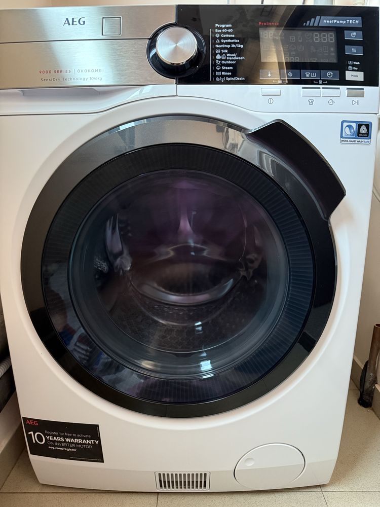 Комбинирана пералня със сушилня AEG 9000 SERIES OKOKOMBI