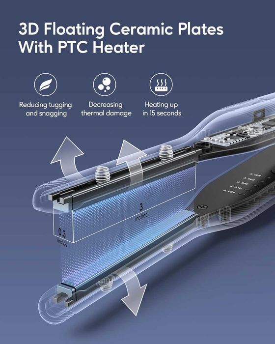 stylocks Мини преса  за къса коса,  5 температурни настройки