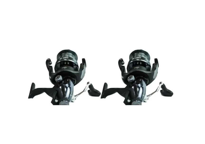 Set 2 Mulinete,  HT6000, baitrunner, 10 rulmenti, tambur longcast
