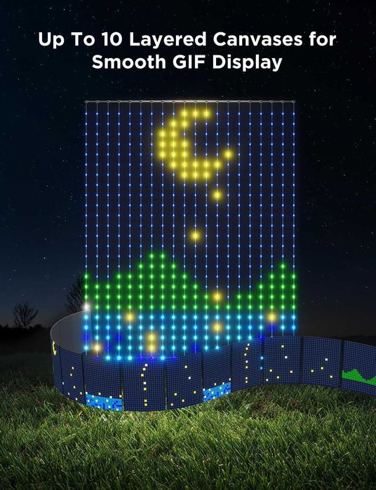 Нови Govee Curtain Lights 2 - Смарт LED Завеса (3х2м, 1040 диода)